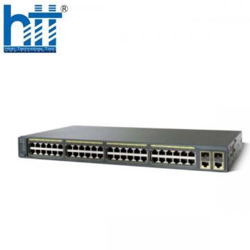 WS-C2960+48PST-L Cisco Catalyst 2960 Plus 48 10/100 PoE, 2 Combo Uplink Lan Base