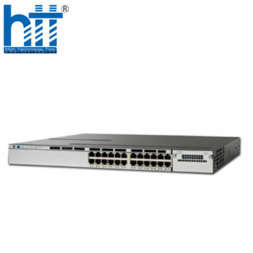 WS-C3850-24P-S Cisco Catalyst 3850 Stackable 24 Port PoE+ IP Base