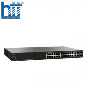 SG350-28P-K9-EU Switch Cisco 24 Ports PoE + 195W, 2SFP Slot, 2 Copper/SFP Uplink