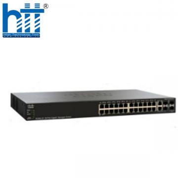 SG350-28 Switch Cisco 24 Ports GE, 2 SFP slots, 2 combo M-GBIC