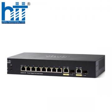 Switch Cisco SG350-10P-K9 8 Ports PoE 62W, 2GE Uplink
