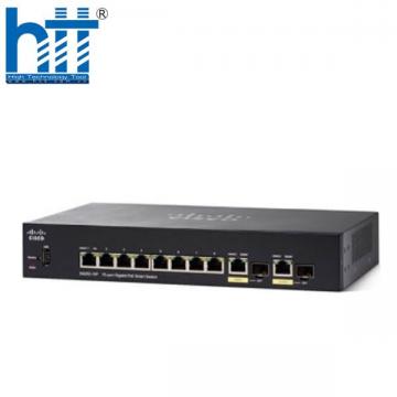 SG350-10 Switch Cisco 8 Ports 10/100/1000, 2 combo mini-GBIC ports