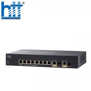 Switch Cisco SG350-10SFP 8 SFP Gigabit slots, 2GE Uplink