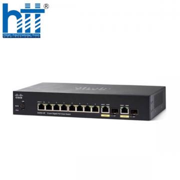 Switch Cisco SG350-10P-K9-EU 8 Ports GE PoE 62W, 2GE Uplink