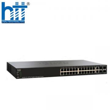SG350-28P-K9-EU Switch Cisco 24 Ports PoE + 195W, 2SFP Slot, 2 Copper/SFP Uplink