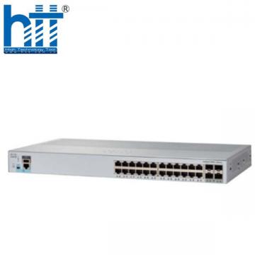 WS-C2960L-SM-24PQ Cisco Catalyst 2960L 24 Port GigE PoE+ 195W, 4x10G SFP+