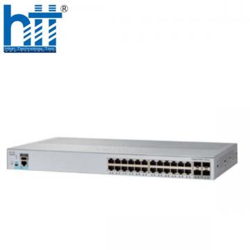 WS-C2960L-SM-24TQ Cisco Catalyst 2960L 24 Port GigE, 4 x 10G SFP+ LAN Lite