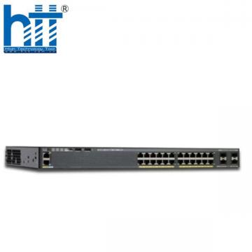WS-C2960X-24PS-L Cisco Catalyst 2960X Stackable 24 GE PoE+ 370W, 4 SFP, LAN Base
