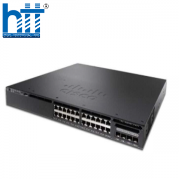 WS-C3650-24PD-E Cisco 24 Ports GE PoE+ 390W, 2x10G Uplink IP Services