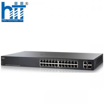 Switch Cisco SF200-24P 24 10/100 PoE 100W, 2x1GE Uplink
