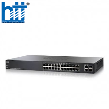 Switch Cisco SF200-24 24 10/100 Ports, 2 combo mini-GBIC ports