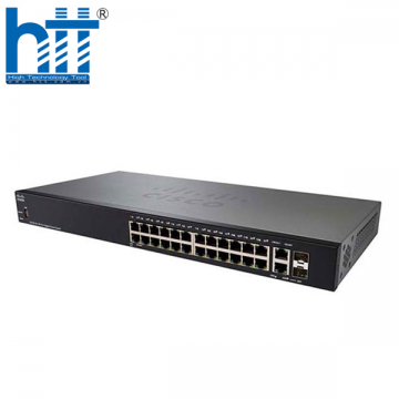 Switch Cisco SG250-26 24 10/100/1000 Ports, 2 RJ45/SFP Uplink