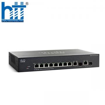 Switch Cisco SF302-08MP 8 10/100 PoE Ports 124W 2 Combo M-GBIC