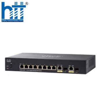 Switch Cisco SG350-10MP 8 Ports PoE 128W, 2GE Uplink