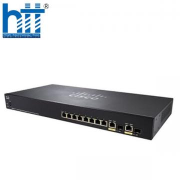Switch Cisco SG355-10P-K9 8 Ports GE PoE+ 62W, 2 Combo mini-GBIC