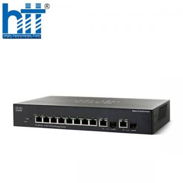 Switch Cisco SF302-08 8 10/100 Ports 2 combo mini-GBIC