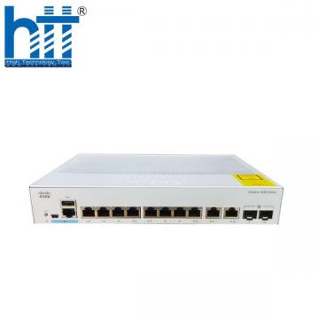 Cisco C1000-8FP-E-2G-L Switch Layer 2, 8 Port PoE 1G, 2 Combo uplink 1G, PoE Perpetual 120W
