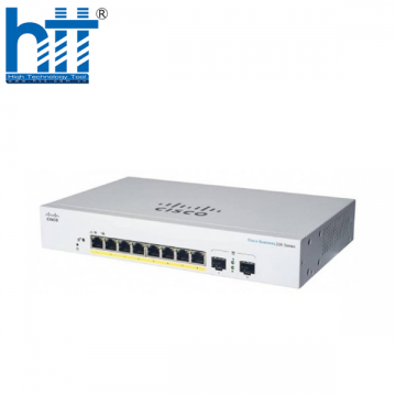 CBS220-8P-E-2G-EU Switch Cisco 8 Ports 1GE PoE, 2 Ports 1G SFP Uplink